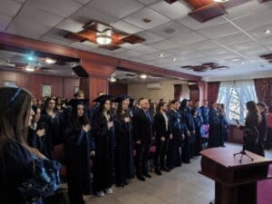 Випускники ІФ юридичного інституту складають присягу в присутності директора проф. Савчука Романа Михайловича.